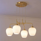 Valentina Moderne LED Lustre Or Métal Verre Salon/Chambre À Coucher - Neutralighting