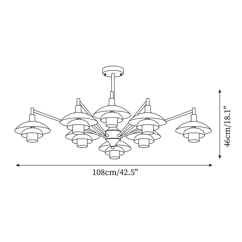 Alora Lustre Cuivre Nordique Couches - Neutralighting