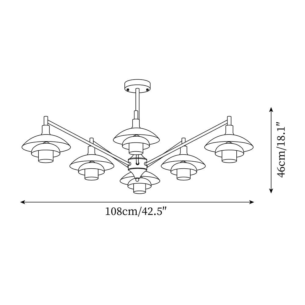 Alora Lustre Cuivre Nordique Couches - Neutralighting
