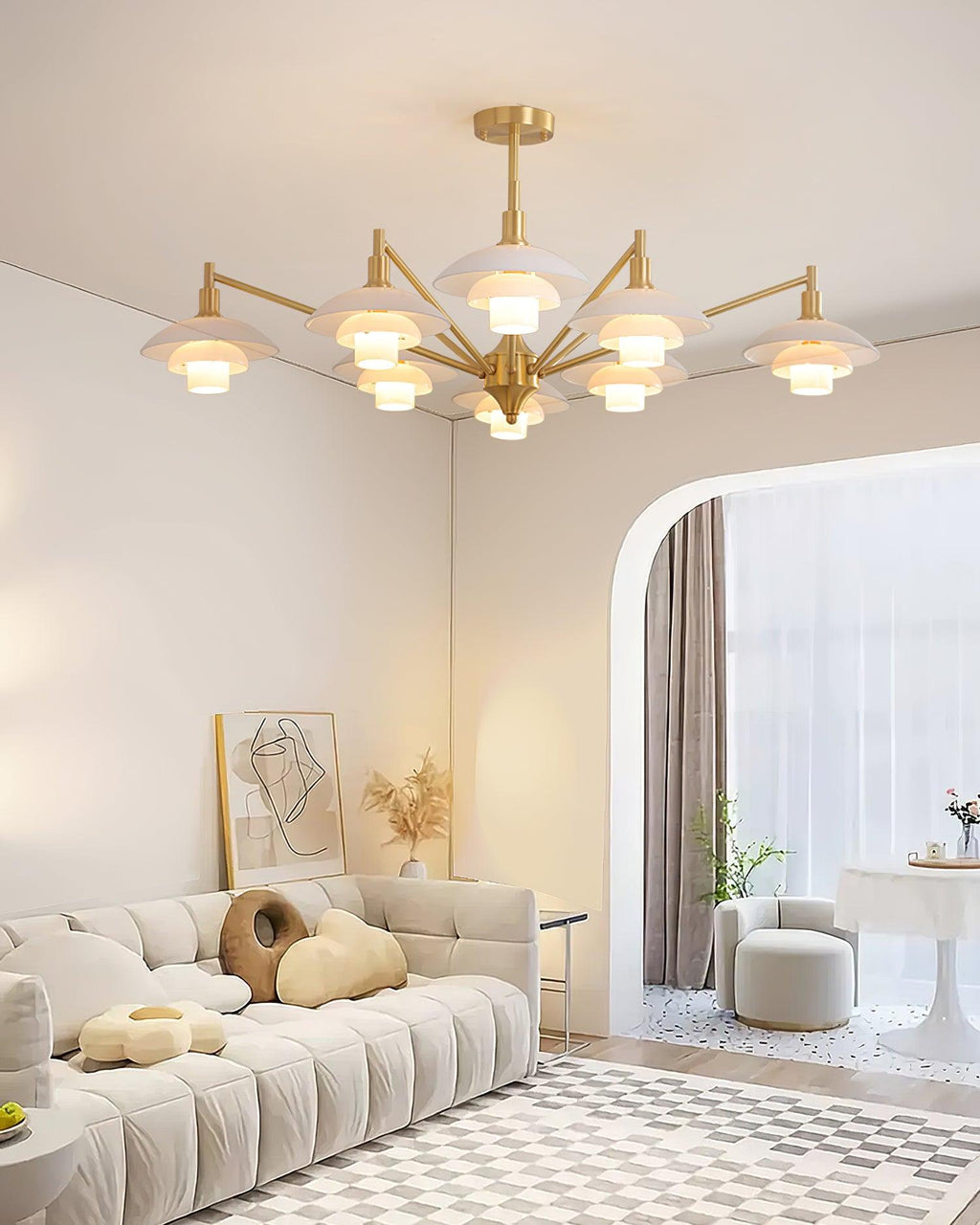 Alora Lustre Cuivre Nordique Couches - Neutralighting
