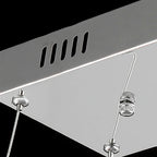 Lustra Chandelier Cristal Double C Moderne Argent 2-Rings - Neutralighting