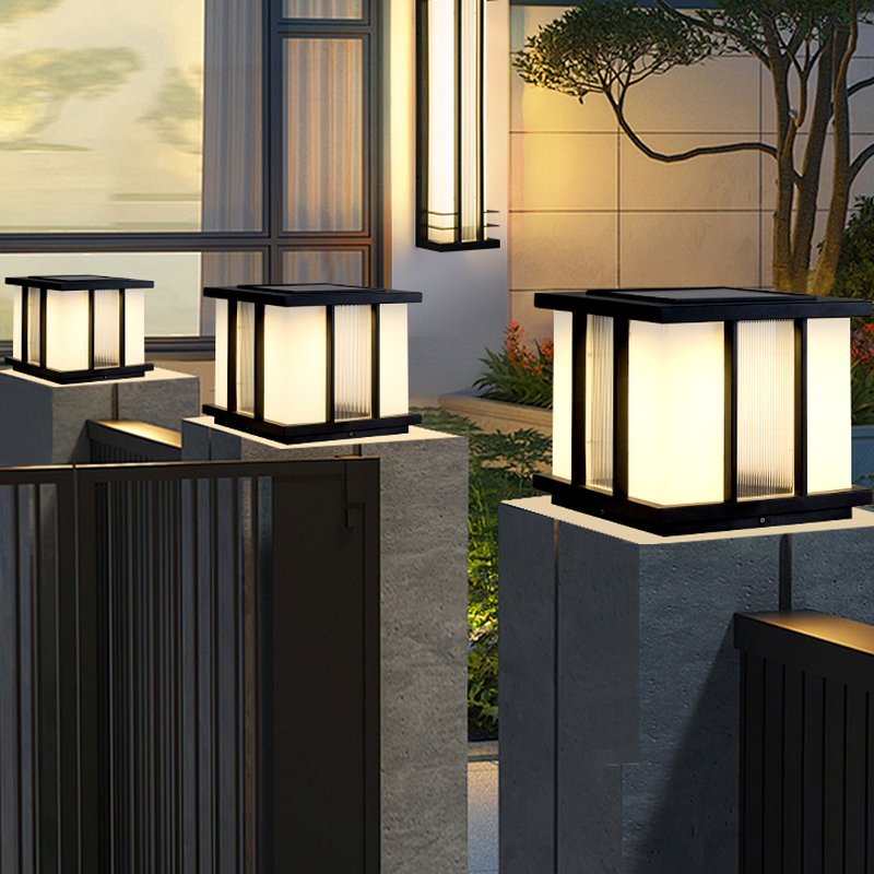 Alraeir Lampe Solaire Extérieure Cube en Verre Moderne - Neutralighting