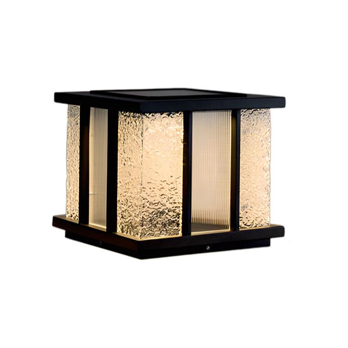 Alraeir Lampe Solaire Extérieure Cube en Verre Moderne - Neutralighting
