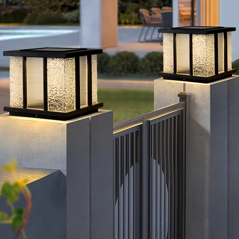 Alraeir Lampe Solaire Extérieure Cube en Verre Moderne - Neutralighting