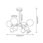 Lumi Chandelier Minimaliste en Verre - Neutralighting