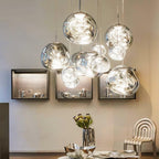Lustra Suspension Luminaire Moderne Verre Lava - Neutralighting