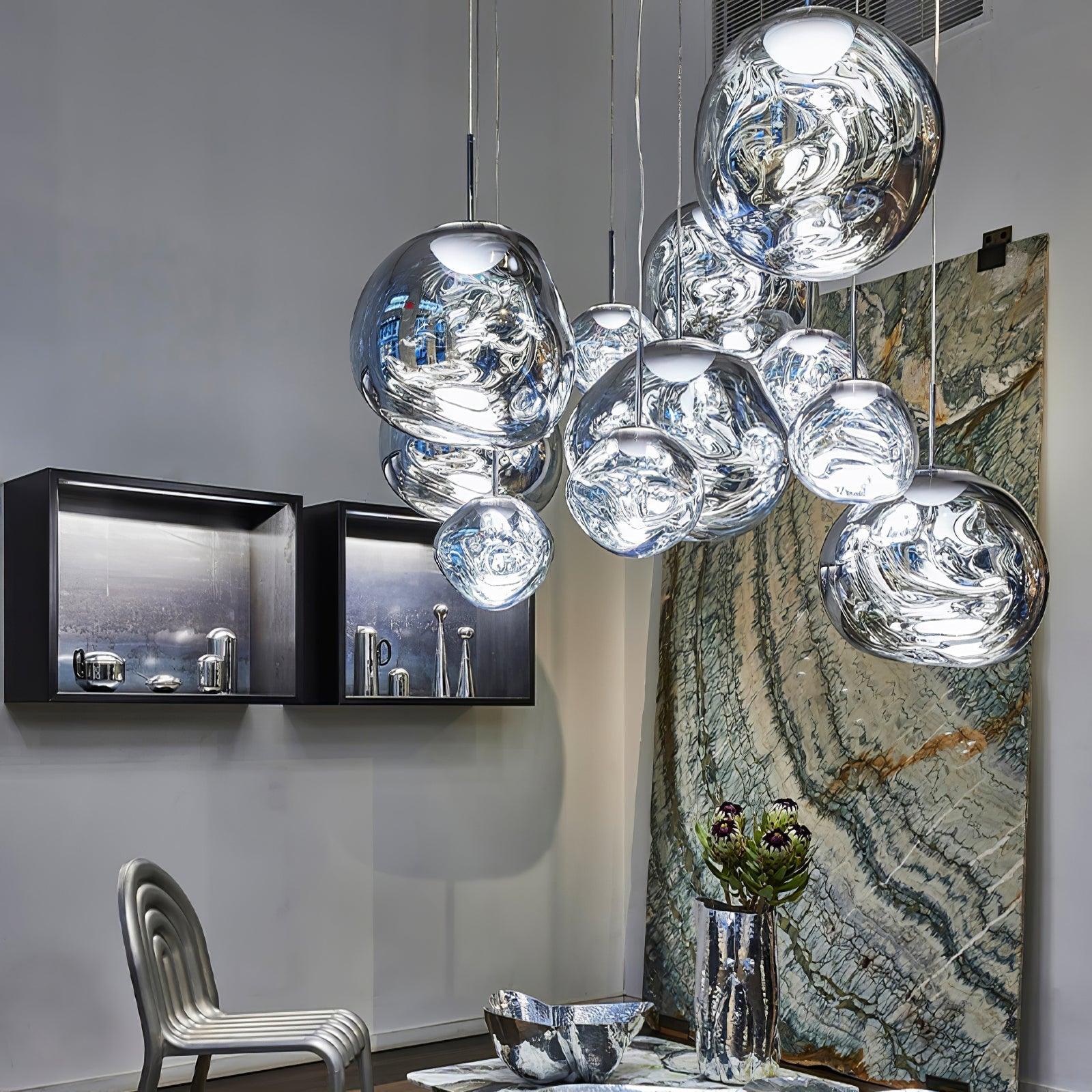 Lustra Suspension Luminaire Moderne Verre Lava - Neutralighting