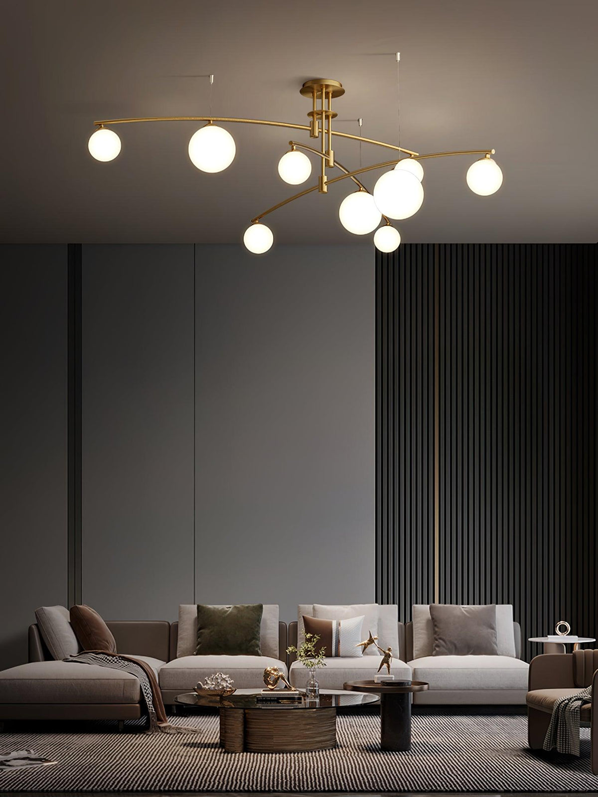 Lustra Chandelier à Long Bras Moderne 6 Lumières - Neutralighting
