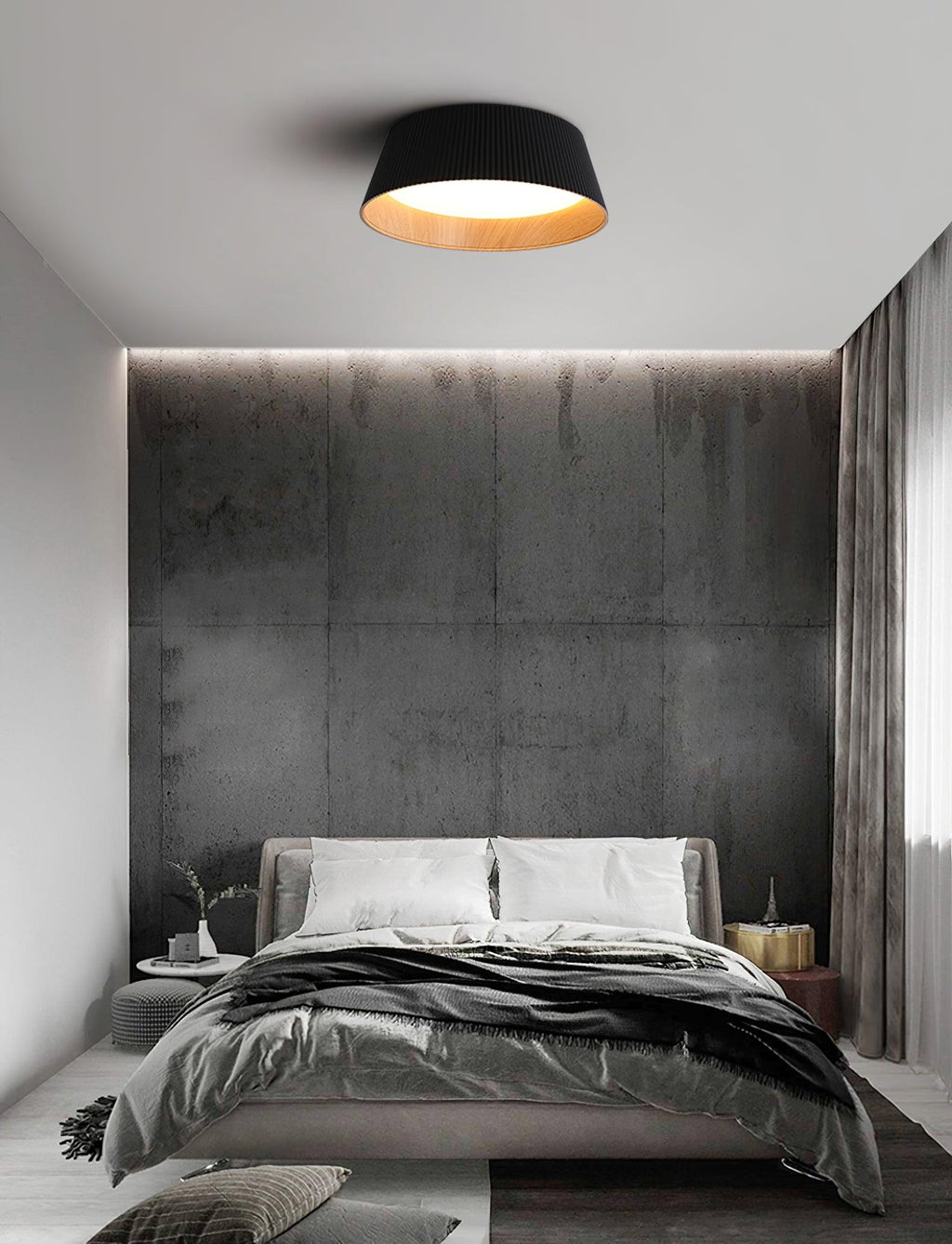 Solara Plafonnier Cylindre Cannelé Bois Élégant Contemporain - Neutralighting