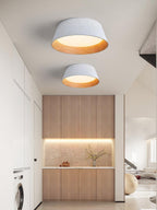 Solara Plafonnier Cylindre Cannelé Bois Élégant Contemporain - Neutralighting