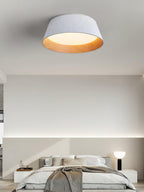 Solara Plafonnier Cylindre Cannelé Bois Élégant Contemporain - Neutralighting