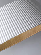 Solara Plafonnier Cylindre Cannelé Bois Élégant Contemporain - Neutralighting