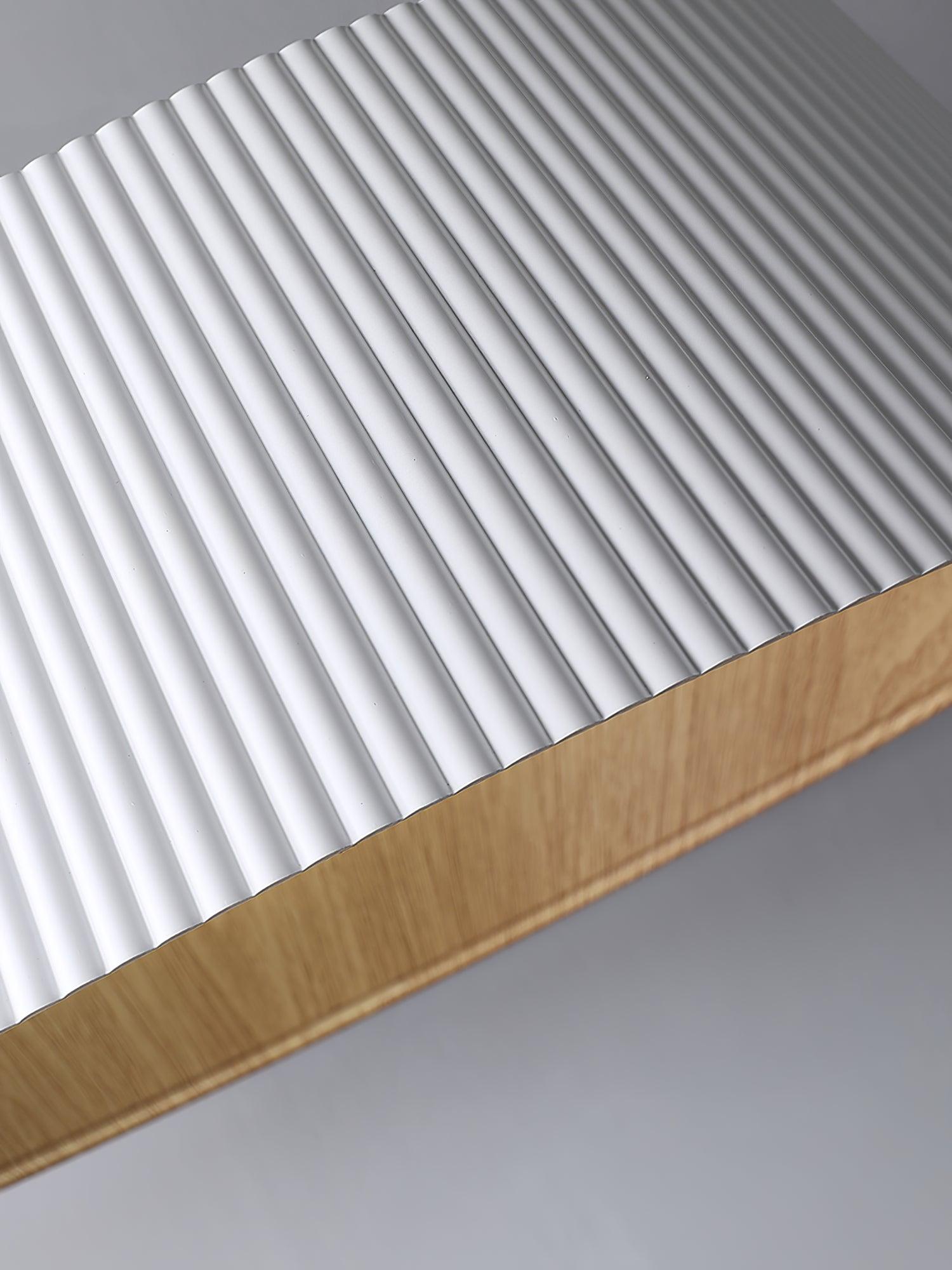 Solara Plafonnier Cylindre Cannelé Bois Élégant Contemporain - Neutralighting