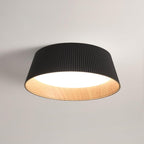 Solara Plafonnier Cylindre Cannelé Bois Élégant Contemporain - Neutralighting