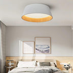 Solara Plafonnier Cylindre Cannelé Bois Élégant Contemporain - Neutralighting