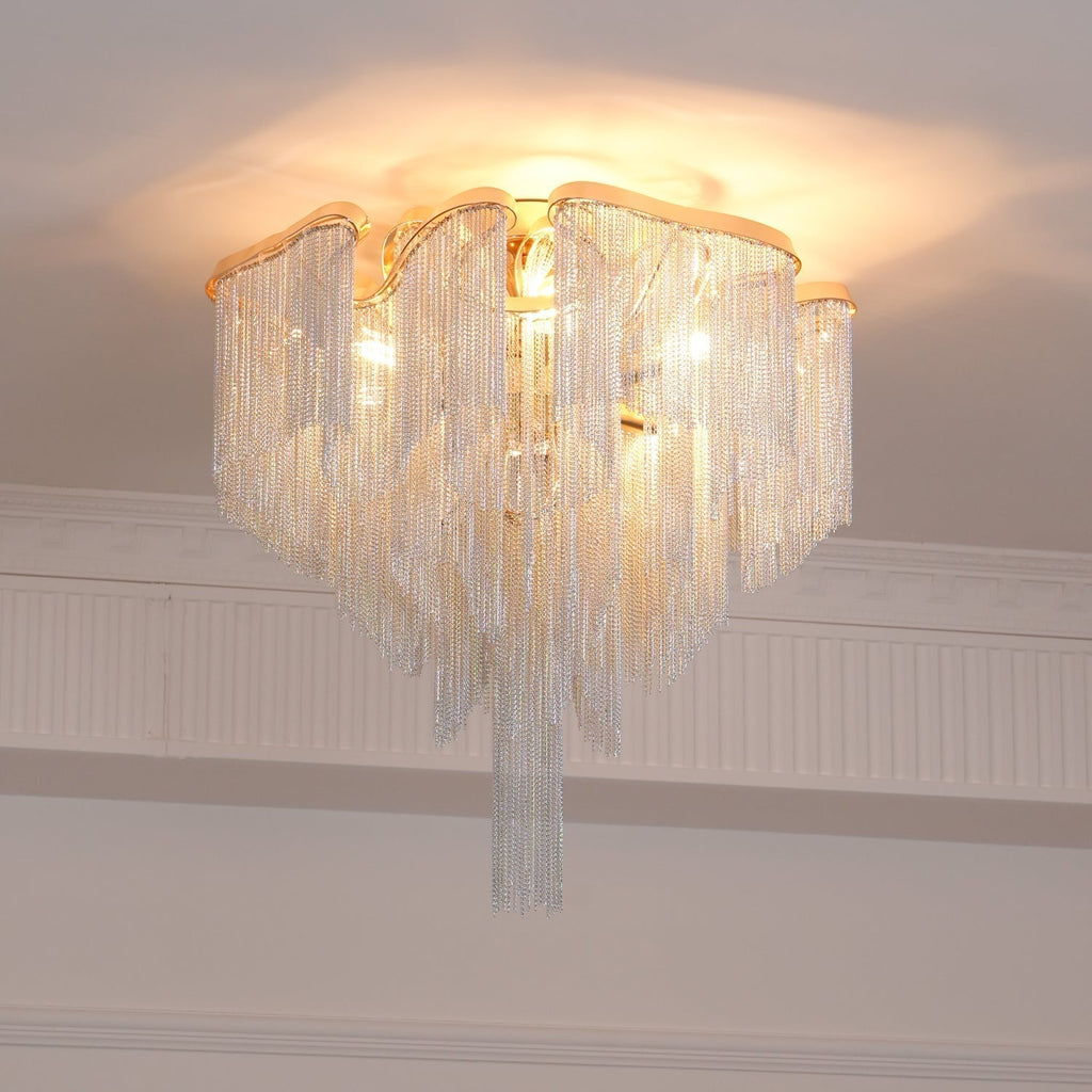 Lustra Plafonnier Moderne Art Frange - Neutralighting