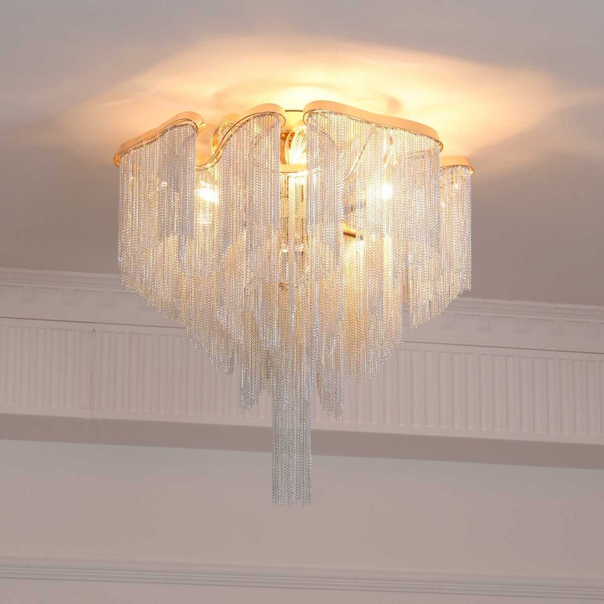 Lustra Plafonnier Moderne Art Frange - Neutralighting