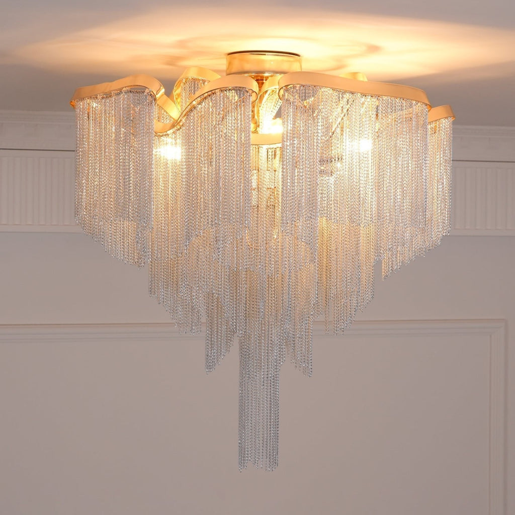 Lustra Plafonnier Moderne Art Frange - Neutralighting
