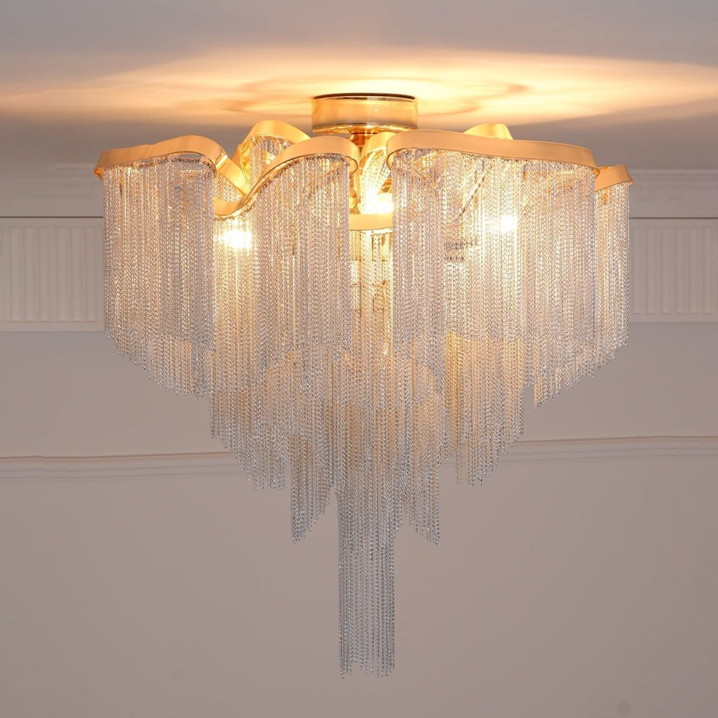 Lustra Plafonnier Moderne Art Frange - Neutralighting