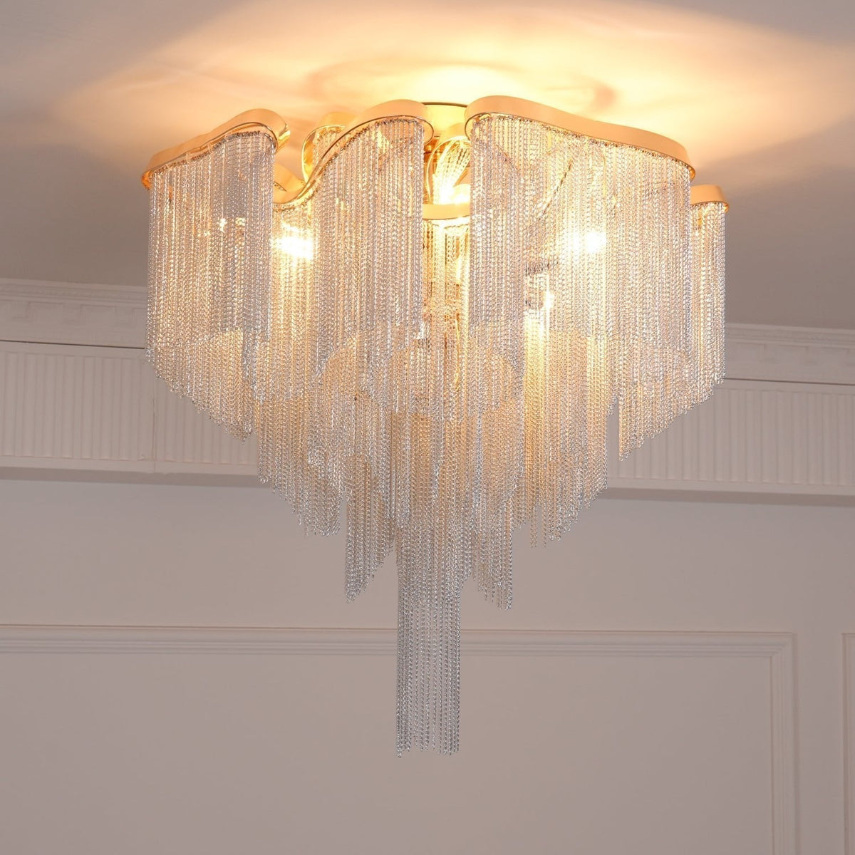 Lustra Plafonnier Moderne Art Frange - Neutralighting