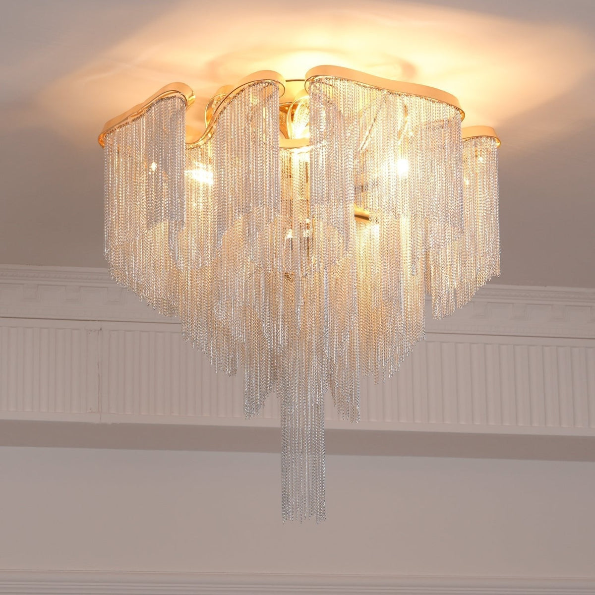 Lustra Plafonnier Moderne Art Frange - Neutralighting