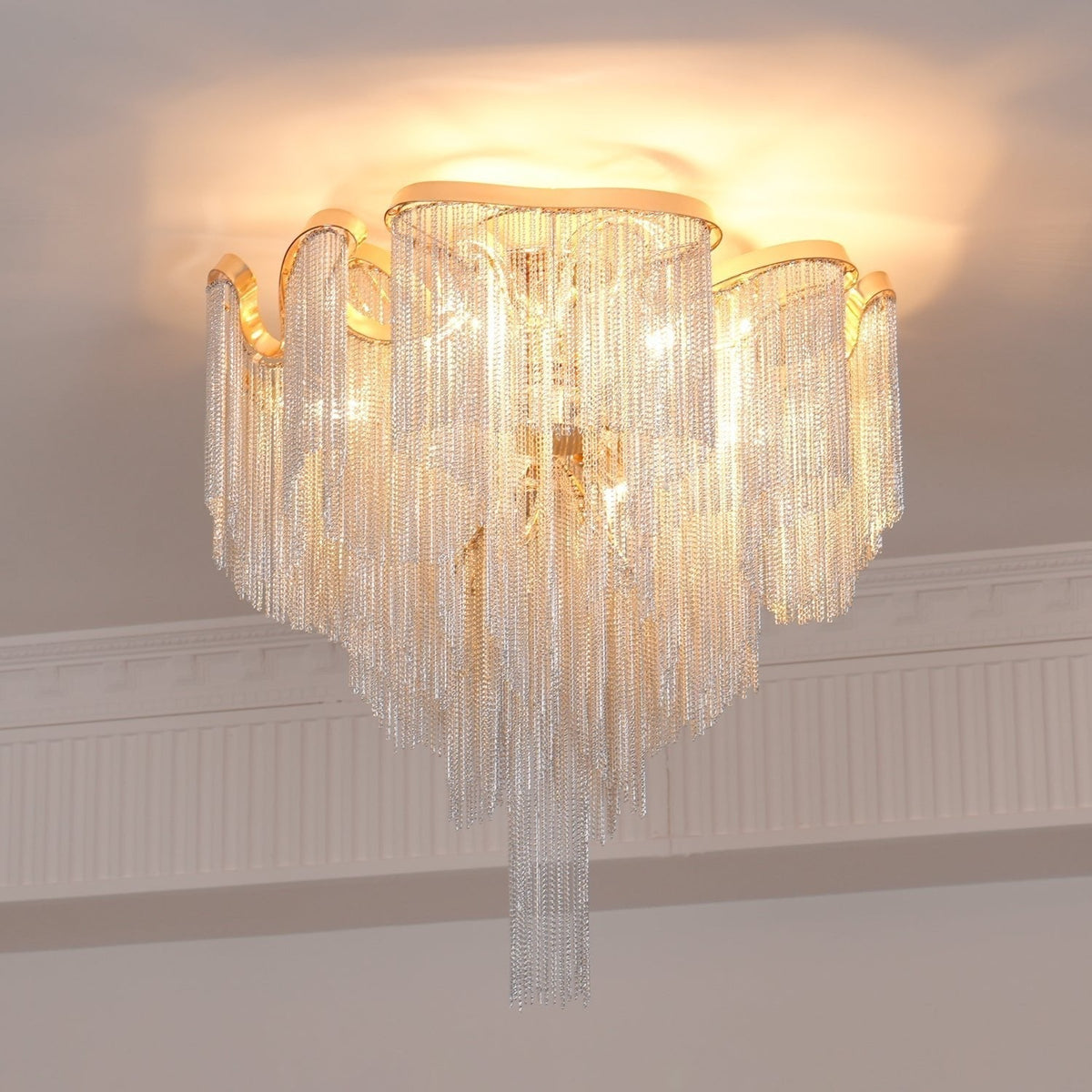 Lustra Plafonnier Moderne Art Frange - Neutralighting
