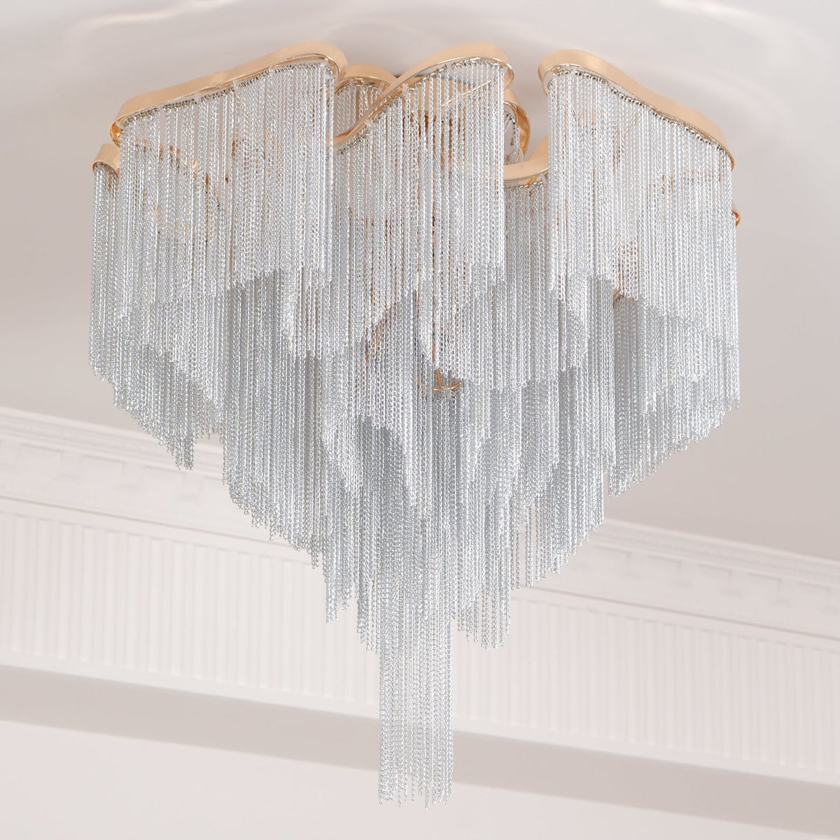 Lustra Plafonnier Moderne Art Frange - Neutralighting