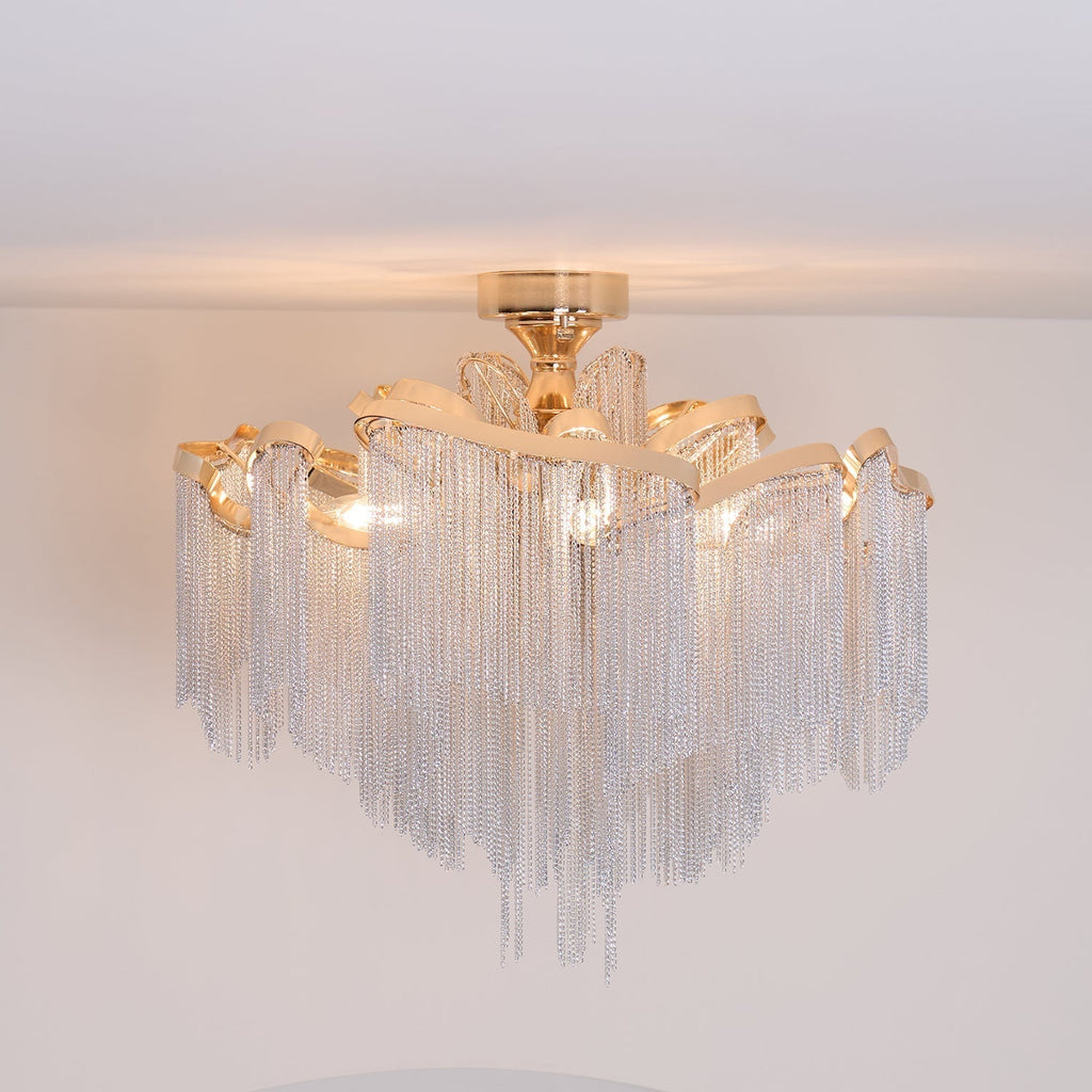 Lustra Plafonnier Moderne Art Frange - Neutralighting