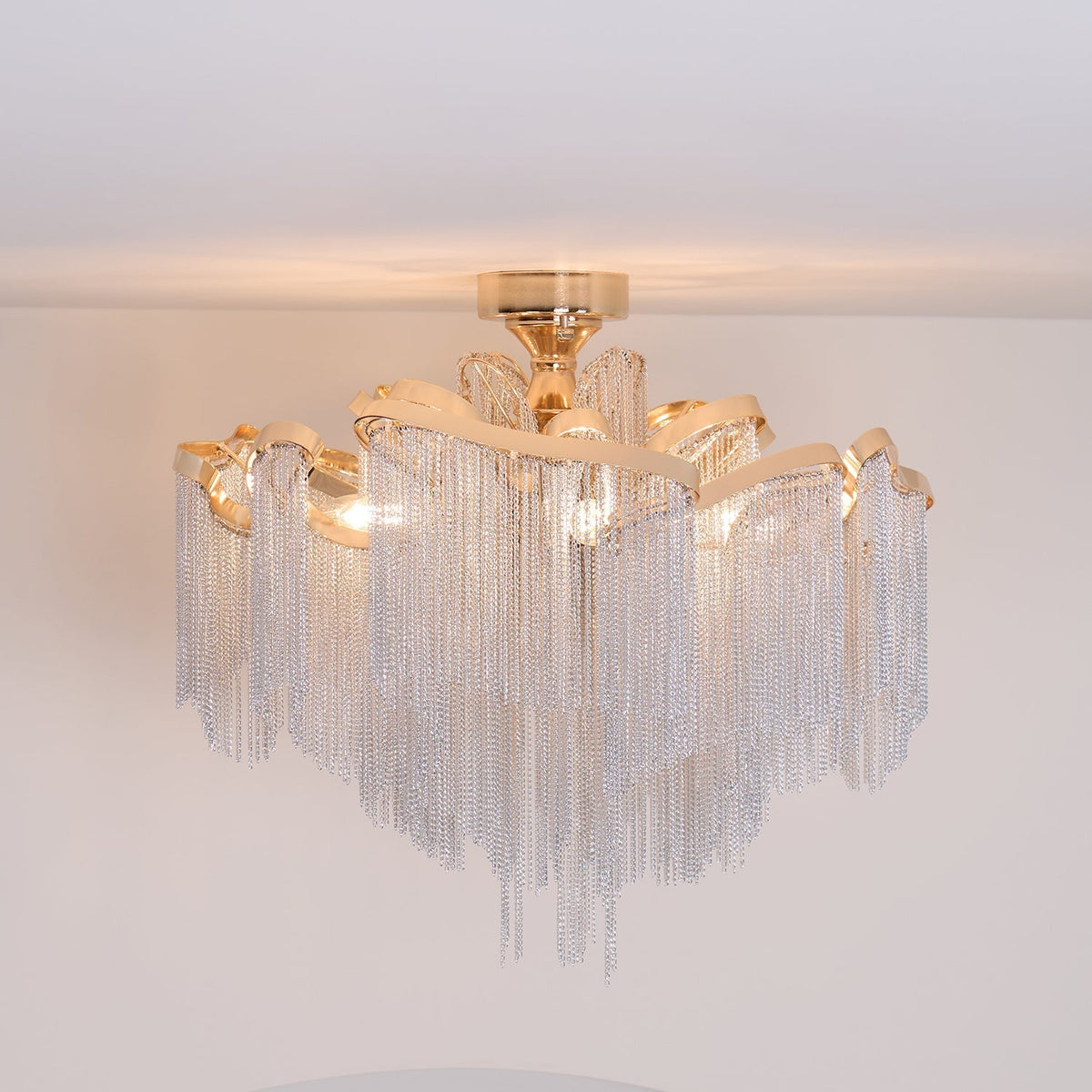 Lustra Plafonnier Moderne Art Frange - Neutralighting