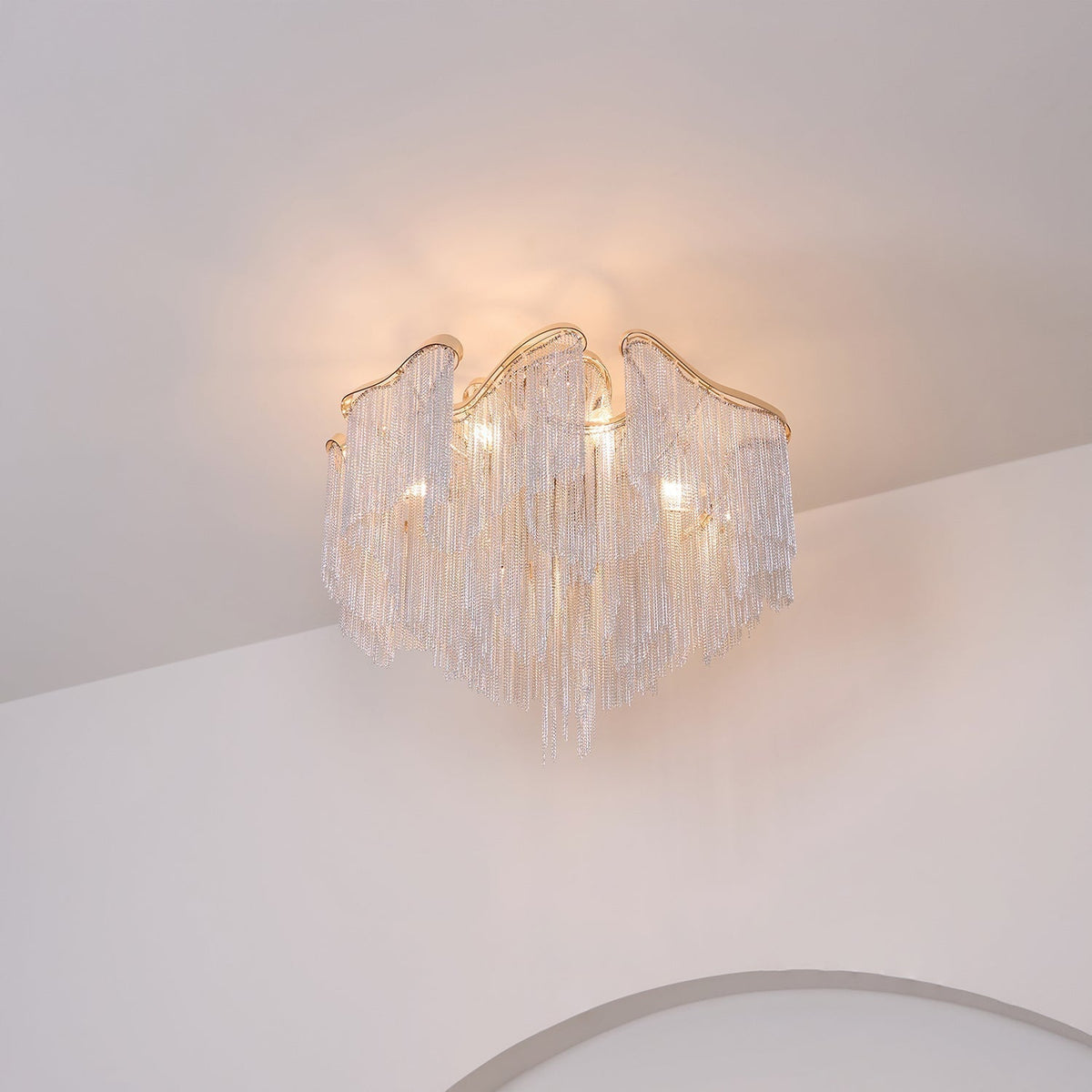 Lustra Plafonnier Moderne Art Frange - Neutralighting