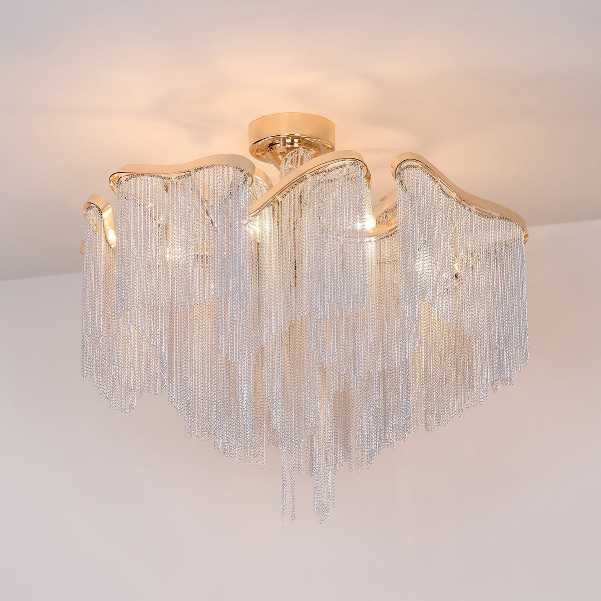 Lustra Plafonnier Moderne Art Frange - Neutralighting