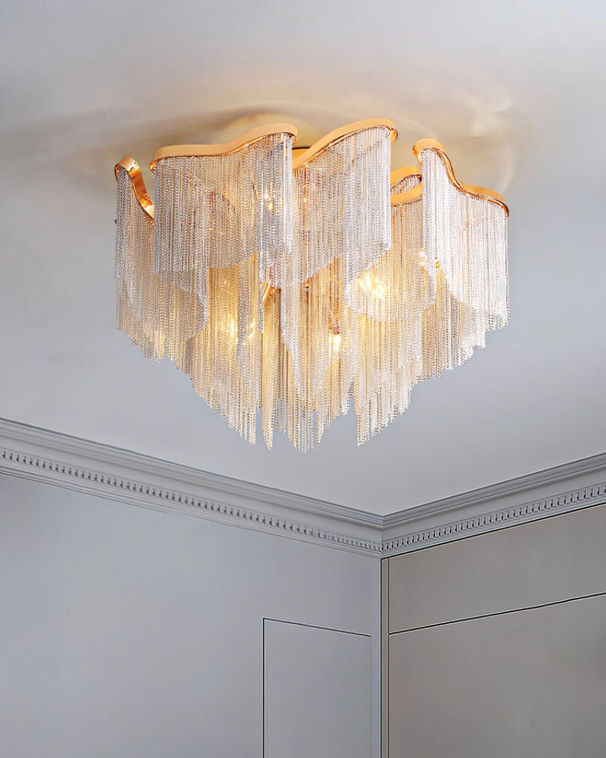 Lustra Plafonnier Moderne Art Frange - Neutralighting