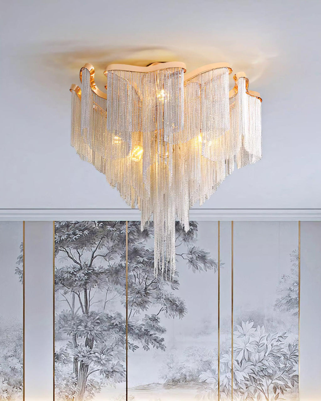 Lustra Plafonnier Moderne Art Frange - Neutralighting