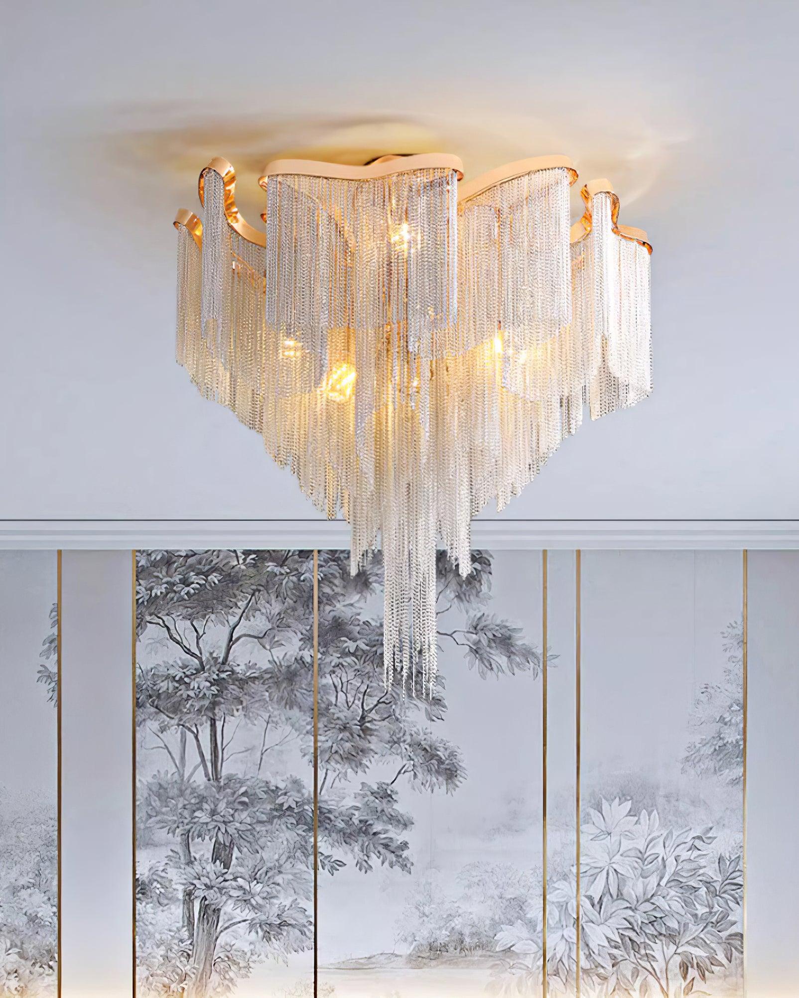 Lustra Plafonnier Moderne Art Frange - Neutralighting