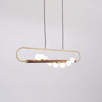 Ardin Chandelier Moderne en Noyer et Laiton - Neutralighting