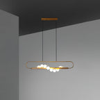 Ardin Chandelier Moderne en Noyer et Laiton - Neutralighting