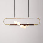 Ardin Chandelier Moderne en Noyer et Laiton - Neutralighting