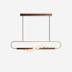 Ardin Chandelier Moderne en Noyer et Laiton - Neutralighting