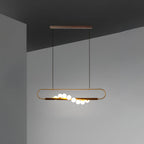Ardin Chandelier Moderne en Noyer et Laiton - Neutralighting