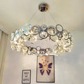 Kristy Lustre LED Moderne Rond Cristal Métal Salon - Neutralighting