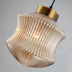 Valentina Suspension Luminaire Moderne LED Gris Fumé Verre Chambre - Neutralighting