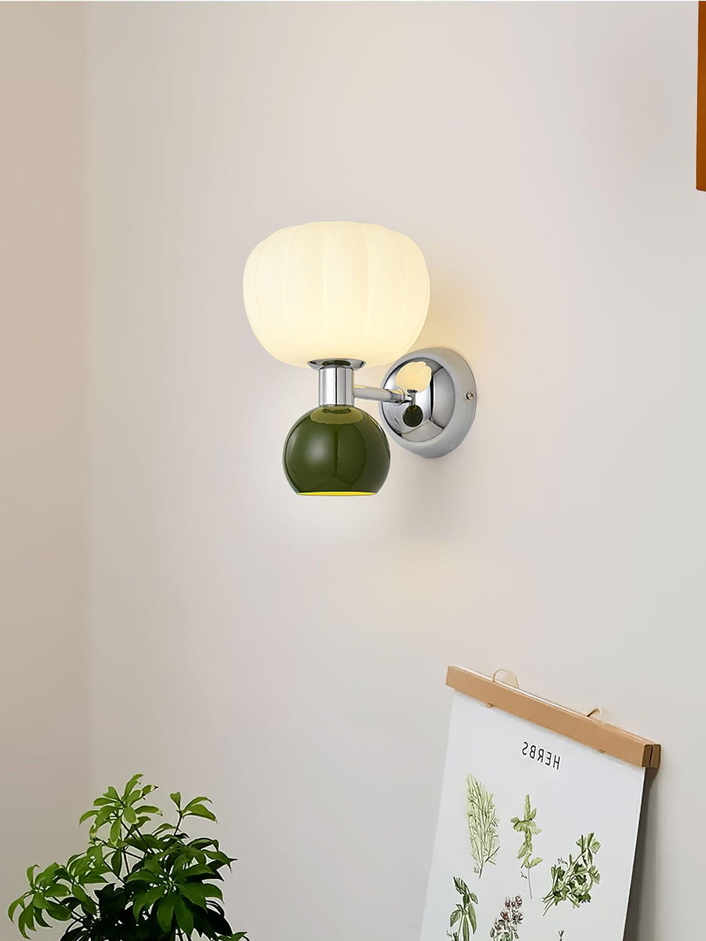Erraeiel Applique Murale en Plastique Crème Art Nordique - Neutralighting