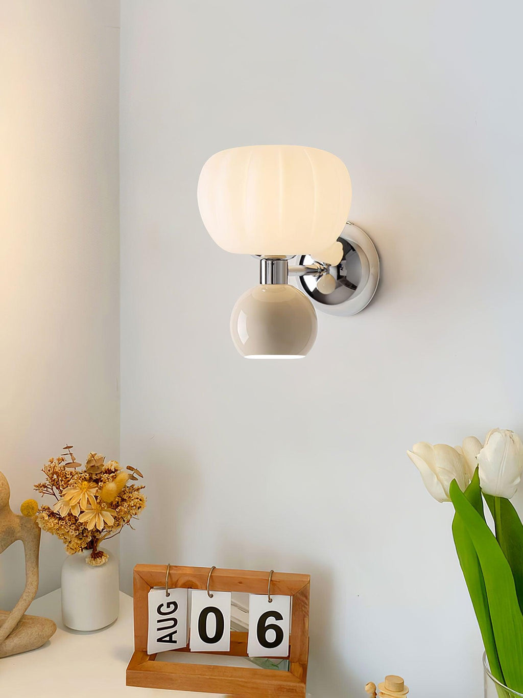 Erraeiel Applique Murale en Plastique Crème Art Nordique - Neutralighting