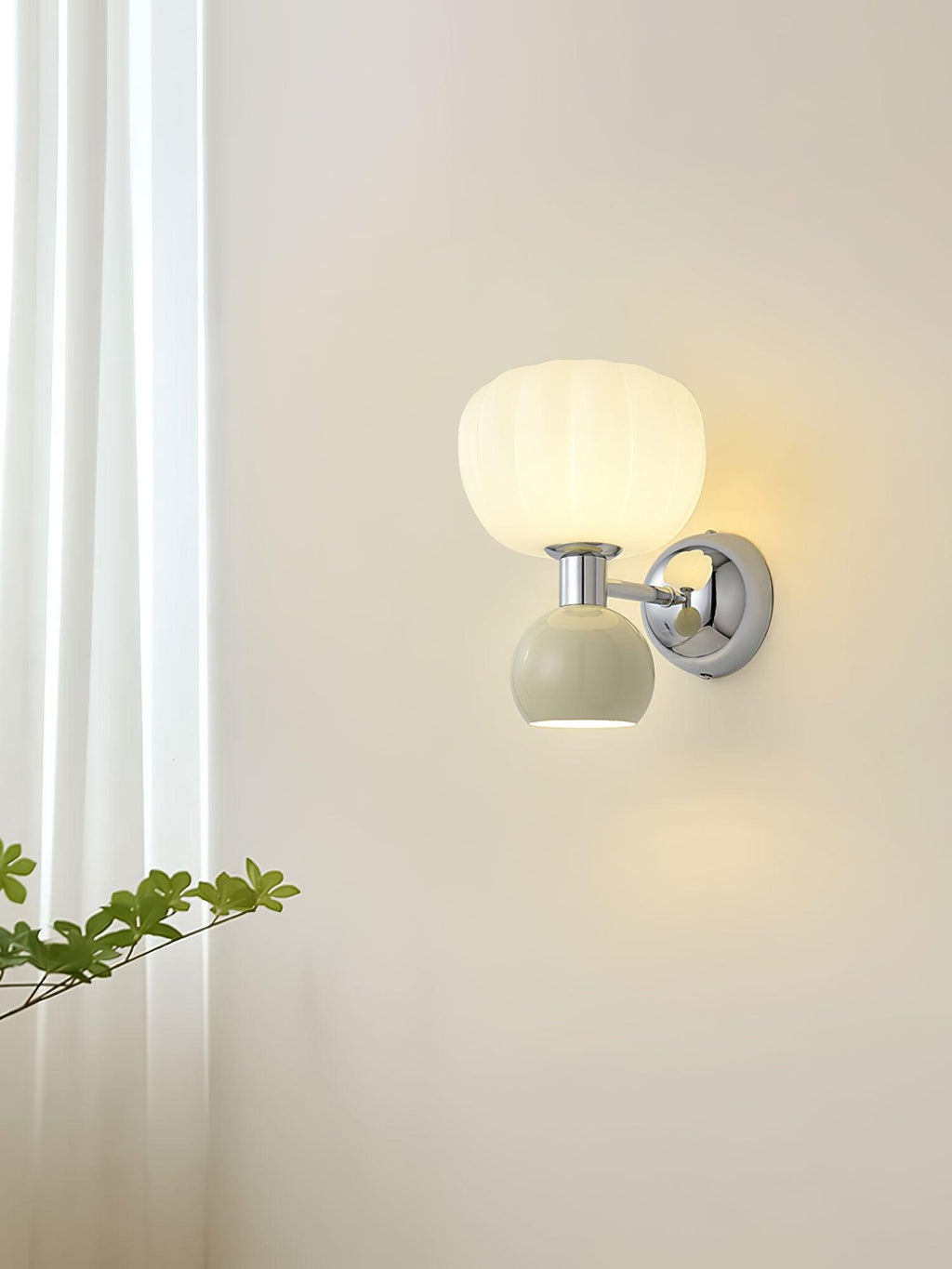 Erraeiel Applique Murale en Plastique Crème Art Nordique - Neutralighting