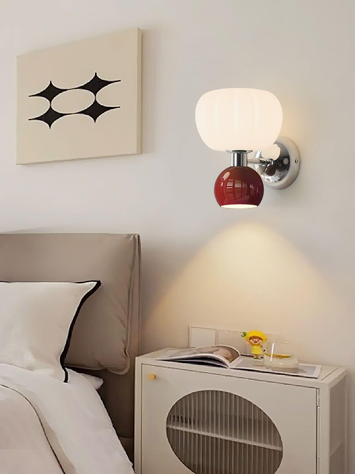 Erraeiel Applique Murale en Plastique Crème Art Nordique - Neutralighting
