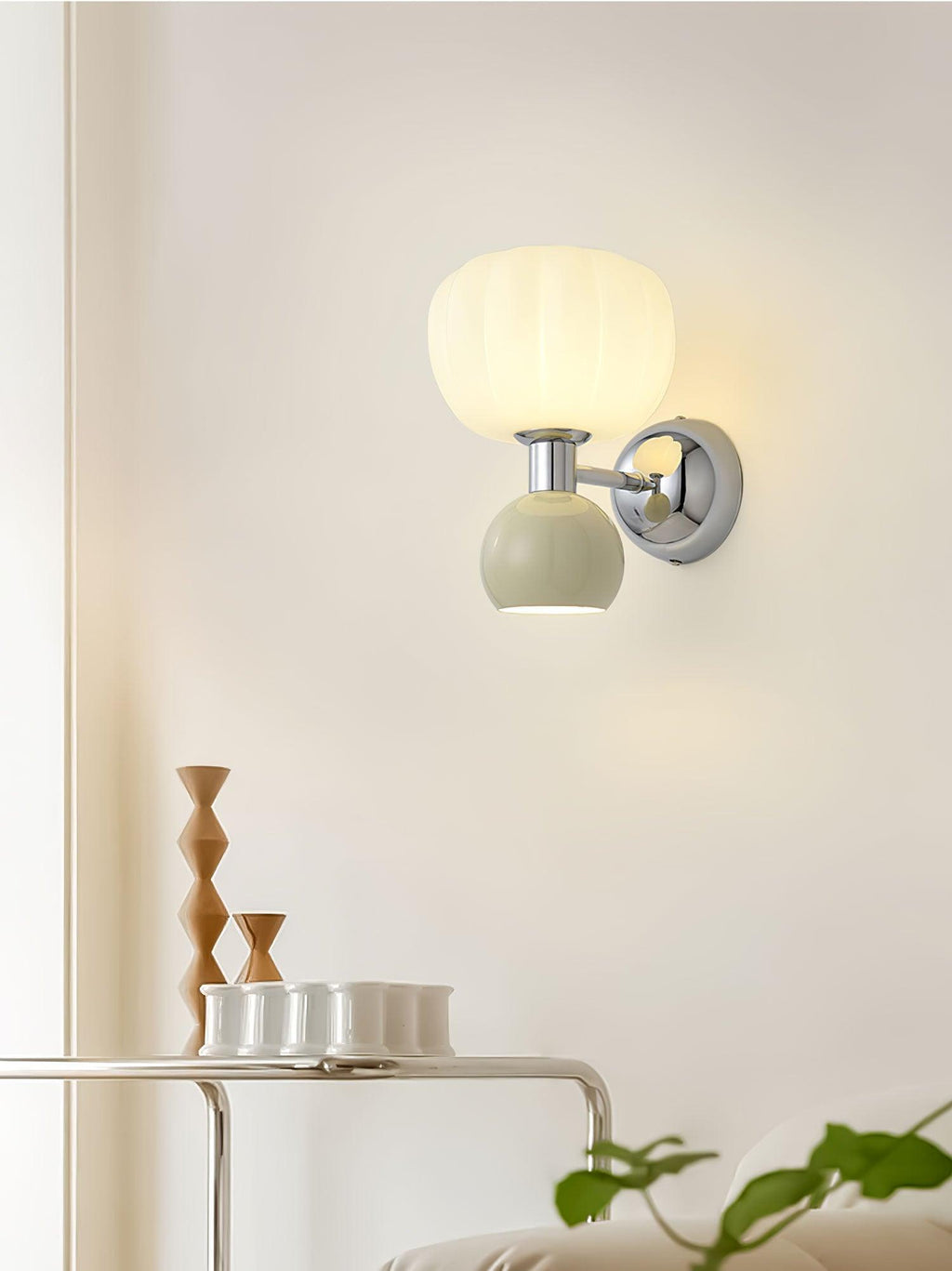 Erraeiel Applique Murale en Plastique Crème Art Nordique - Neutralighting