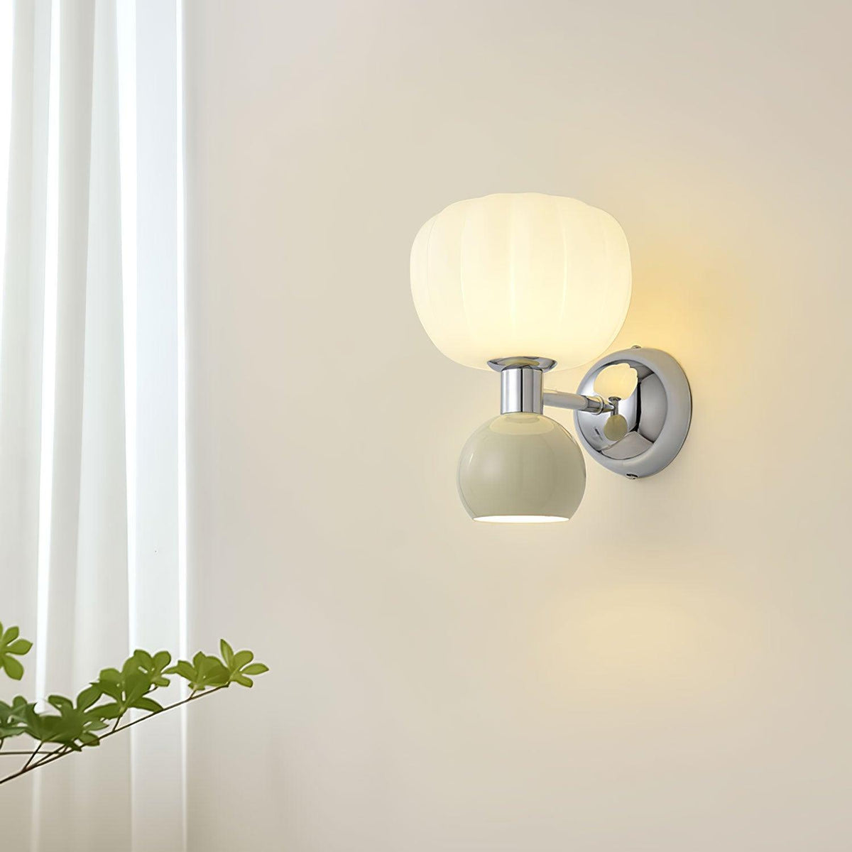 Erraeiel Applique Murale en Plastique Crème Art Nordique - Neutralighting