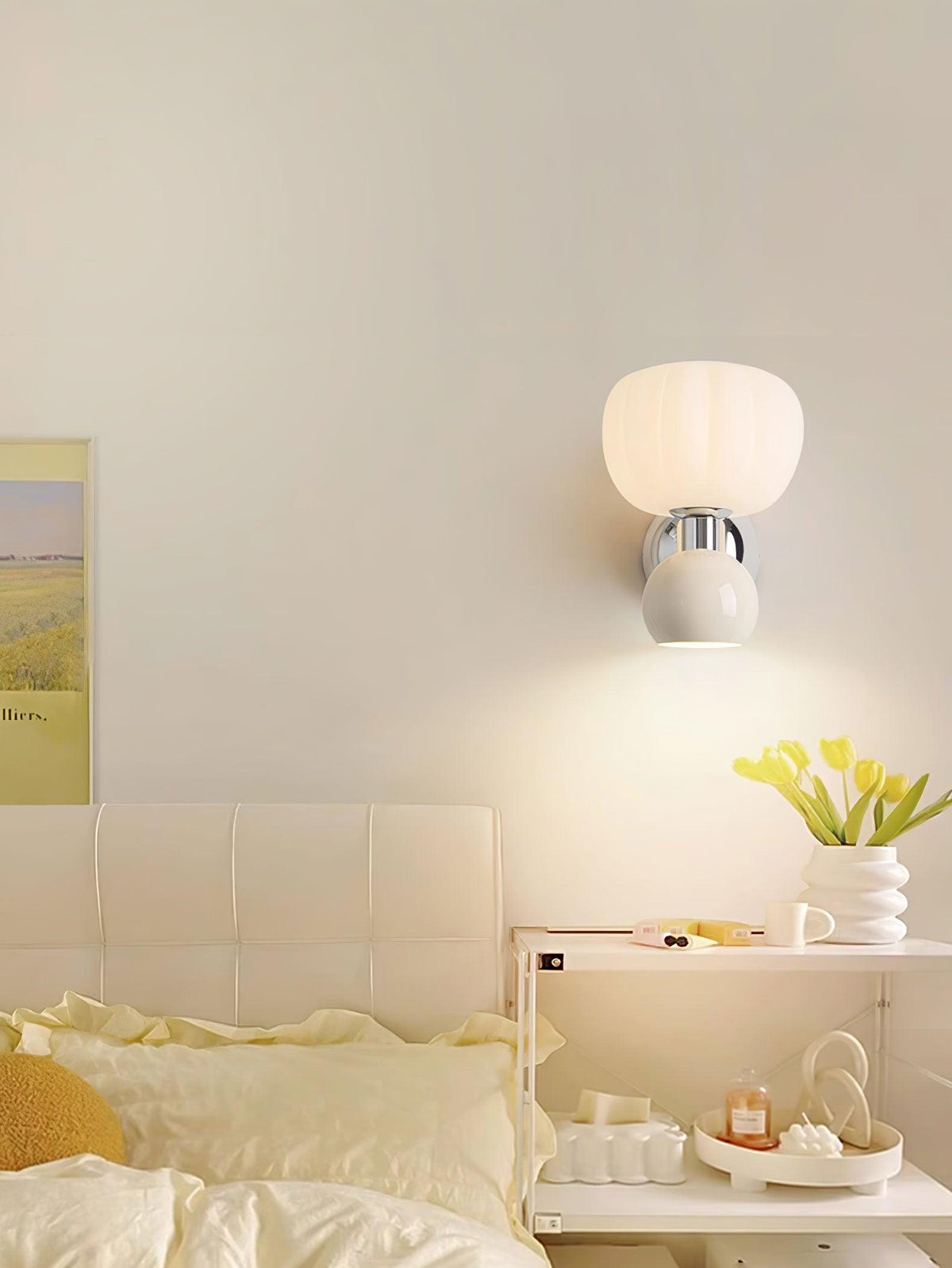 Erraeiel Applique Murale en Plastique Crème Art Nordique - Neutralighting