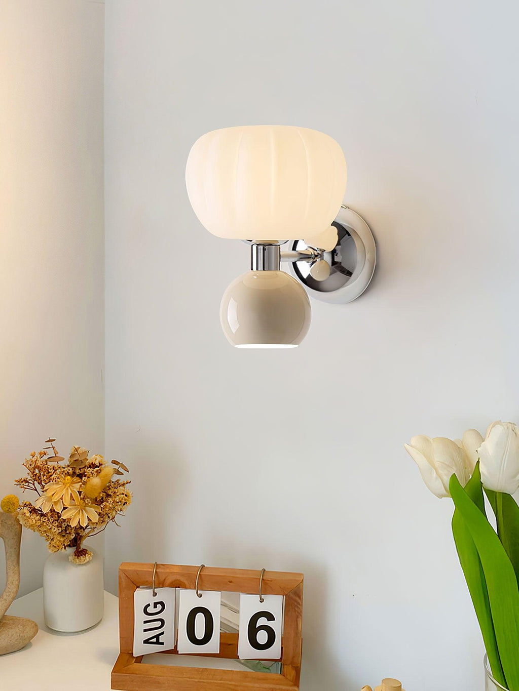 Erraeiel Applique Murale en Plastique Crème Art Nordique - Neutralighting