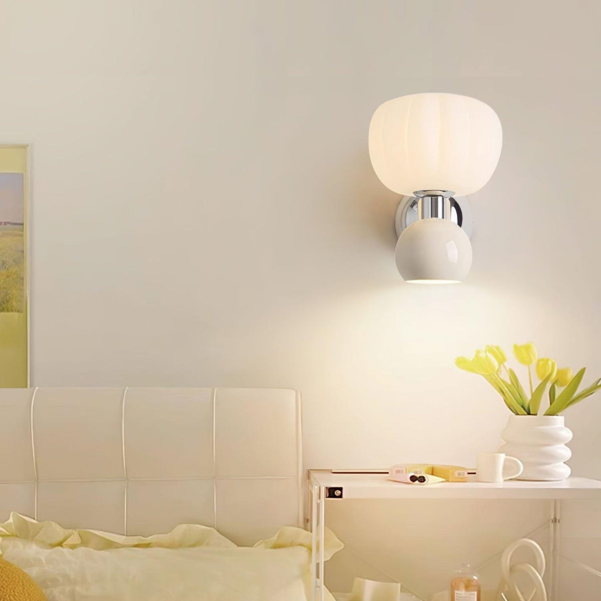 Erraeiel Applique Murale en Plastique Crème Art Nordique - Neutralighting